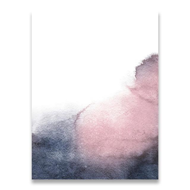 

Розовый, черный и серый абстрактный художественный холст, картина для спальни, домашний декор, скандинавские постеры и принты, настенные панно для гостиной без рамки 40*60cm