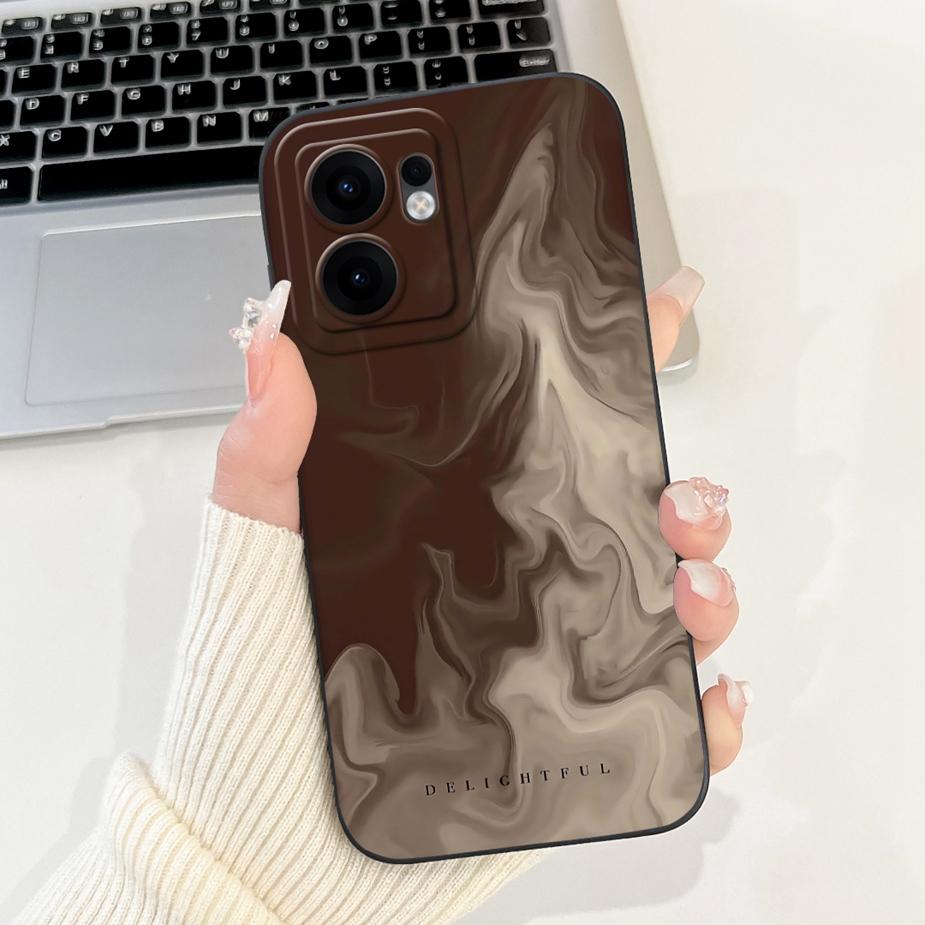For Oppo Reno 13F 5G Case Reno13 FS CPH2699 Cute Cat Grid Pattern Cover Soft TPU Phone Cases For Oppo Reno13 F 4G Reno13F Fundas