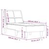 VidaXL Chaise Longue Black Velvet 352847