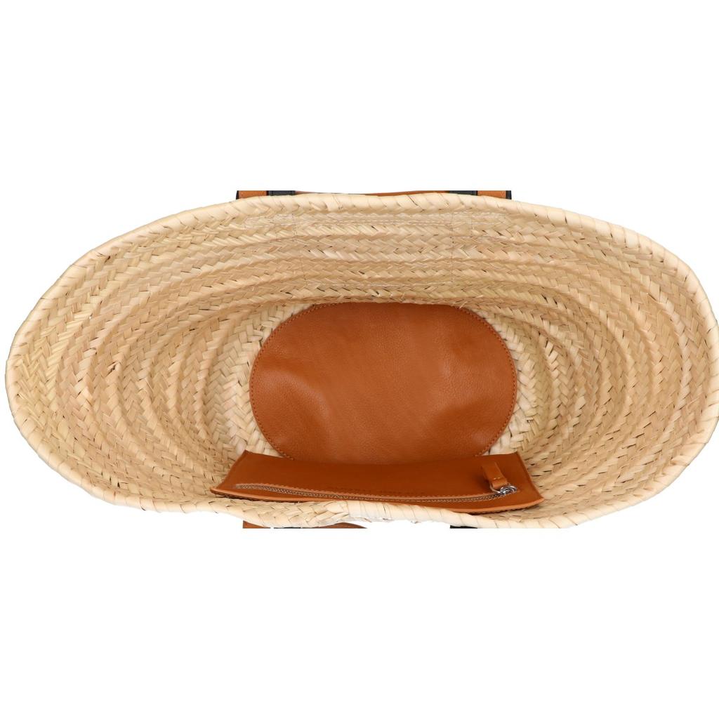 Pierre Hardy ALPHA Alpha Raffia Basket Bag Handbag Natural / Brown / blackUsed