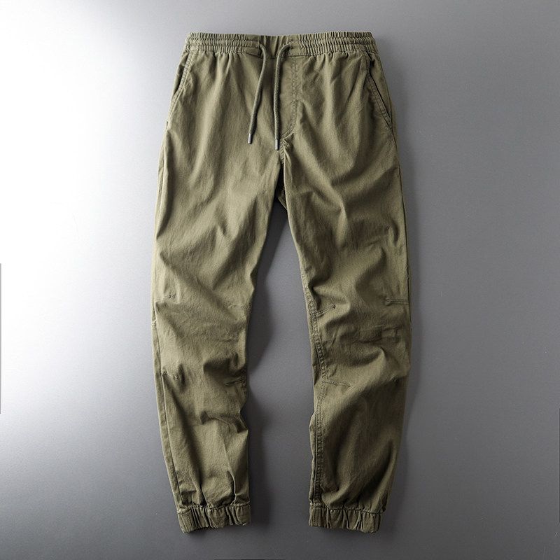 Export First-Line Label Cutting Men s Pants American Retro Cargo Pants Men s Jogger Pants Original Export Order Men s Casual Trousers Green L