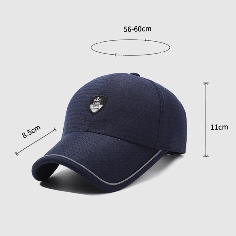 Middle-Aged Men's Cap Summer Breathable Baseball Cap Outdoor Sun Protection Mesh Cap