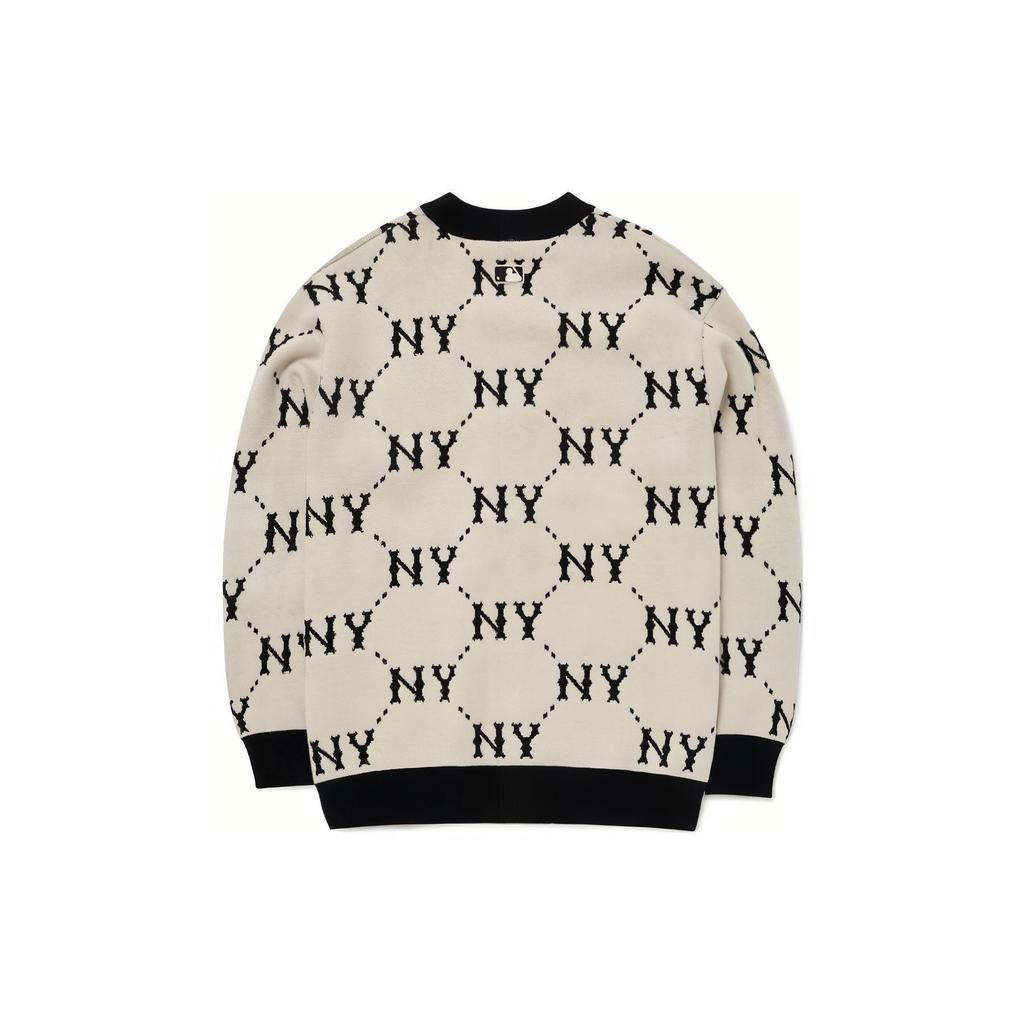 New MLB Old Flower Sweaters Unisex White 3AKCM0531-50CRS