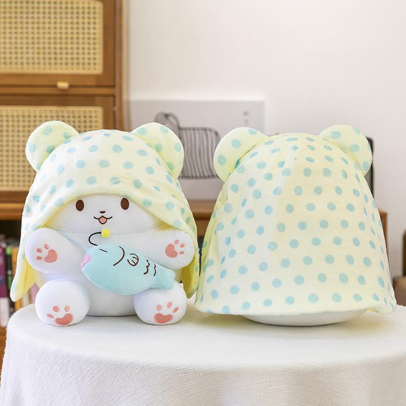 Cartoon Blanket Bear Plush Doll Pendant Japanese Cute Doll Super Soft Children's Companion Toy Doll Doll