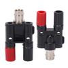 2pcs BNC Female to 4mm Dual Banana Socket Binding Post RF Coaxial Splitter Adapter Connector