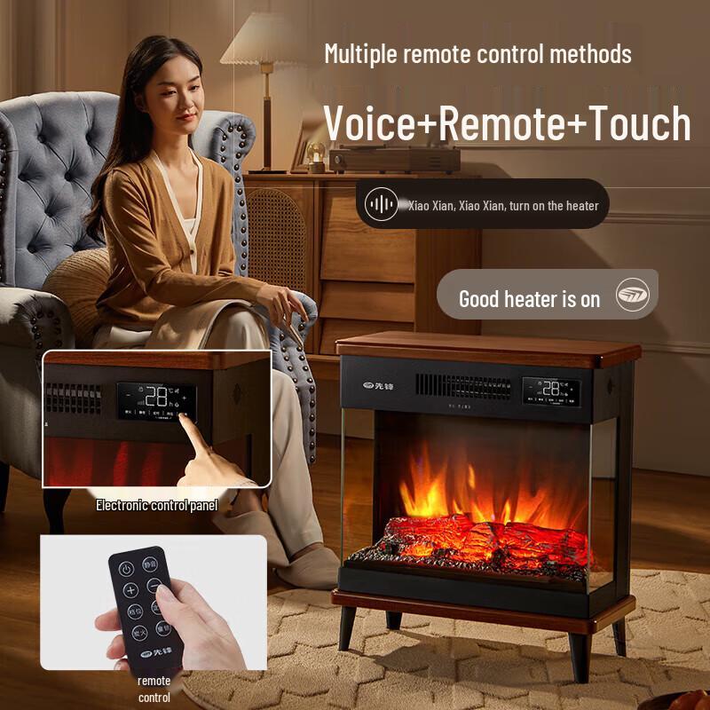 Chauffage de cheminée électrique Pioneer Smart Graphene