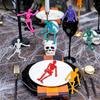 10/20/30pcs Halloween Stretchy Skeleton Trick or Treat Gift Fun Sticky Toy Kids Halloween Party Favors Goody Bag Pinata Fillers