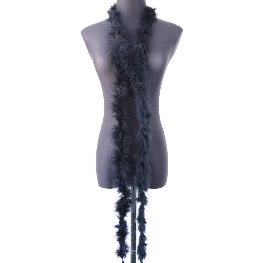 DIY 11G Marabou Feathers Boa For Shaw 2 Meters Turkey Plumes Frigne For DIY Wedding Dress Clothing Shawl Decoration Sewing Crafts