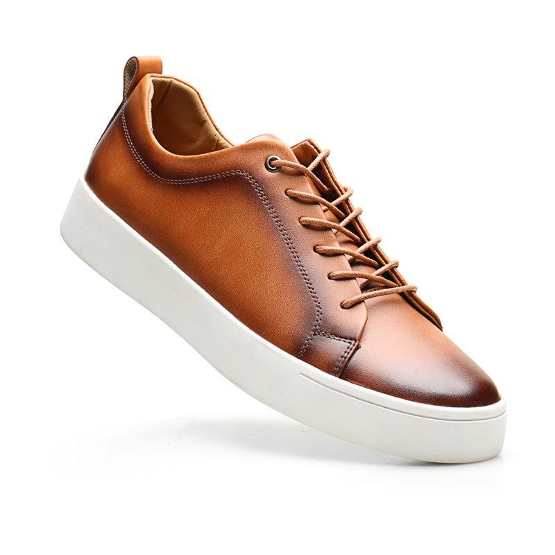 

[Processing and ordering] Fashion and leisure outdoor soft baseplate shoes men s lace-up versatile men s shoes 45 світло-коричневого кольору