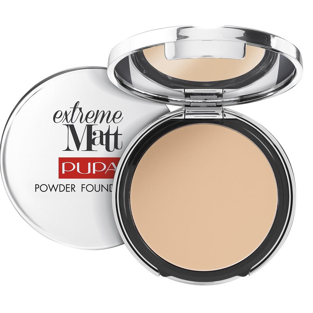 Pupa Milano Extreme Matte Compact Foundation 002, Lightweight Translucent Finish, 11g