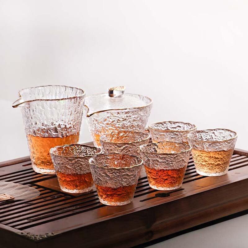 Tao Zhide Gold-Traced Glass Gongfu Tea Set