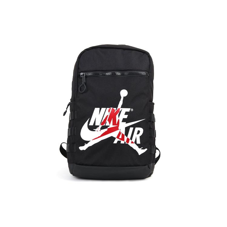 

New Jordan Nylon Backpack Regular Unisex Black 9A0257-023 27.9*15.0*46.0CM