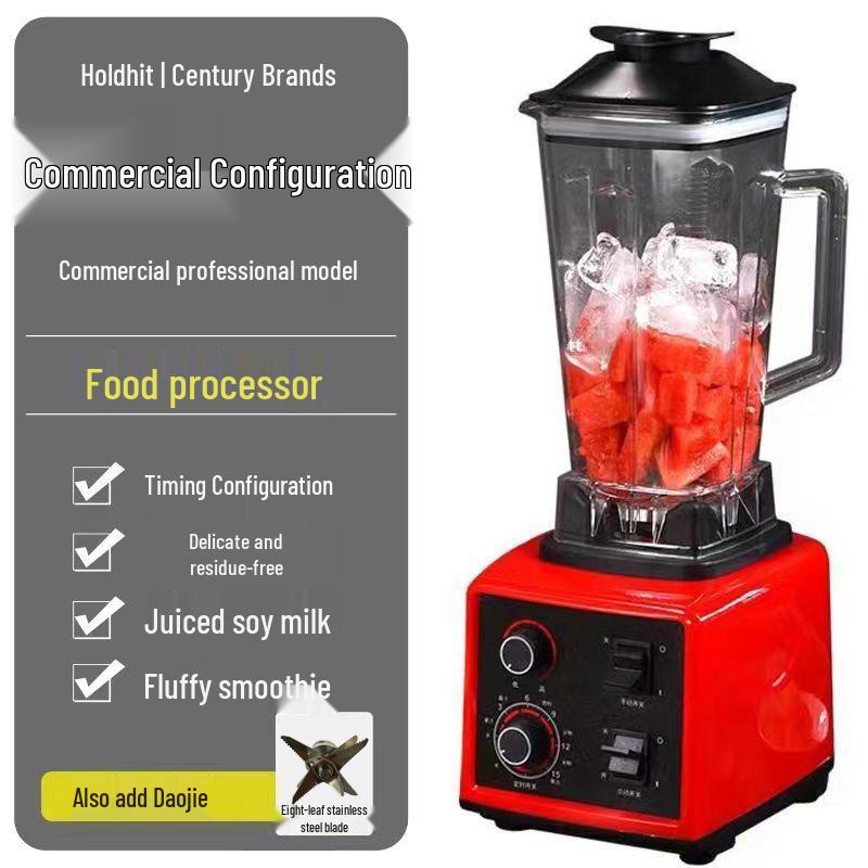 

Multifunctional Smoothie & Juice Maker: Home & Commercial Use, Soy Milk, Crushed Ice, Cooking & Grinding Wall-Break Machine Commercial - 8-Blade Steel