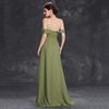 Green Chiffon Off-the-Shoulder Evening Dress: Elegant, Luxurious, and Perfect for Banquets and Social Events