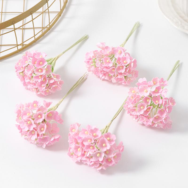 

1/3/5 шт. 11 см Искусственный цветок Шелковая гипсофила Уличная Садовая арка Бонсай Свадьба День святого Валентина Домашний декор Фестиваль DIY Подарки 1Pcs темно-розовый