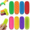 8pcs EDC Fidget Bar Silicone Sensory Stone Antistress Sensory Fidget Toys for Autism Stress Relief Toy for Kids Adults