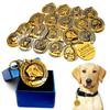 Medaglietta ID Personalizzata per Cani Targhette Personalizzate per Cani Placca Nome Anti-smarrimento Incisione Gratuita Ciondolo per Animali Domestici per Collari Collane Placcato Rame
