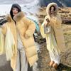 2025 Winter New Korean Loose Down Cotton Jacket Women's Ins Mid-length Over-the-knee Thickened Warm Padded Jacket Jacket