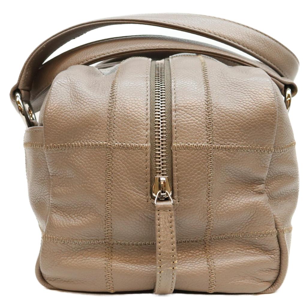 CHANEL A26135, Unit 9: Gray Caviar Skin, Chocolate Bar, Mini Boston Buck Boston bag grayUsed