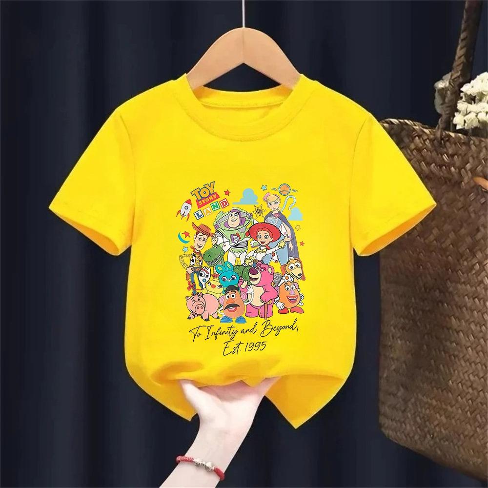 Toy Story Printed T-shirt Boys and Girls Printed Children's T-shirt Cartoon Tops