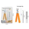 Wide Jaw Nail Clipper 15mm Opening Kit for Ingrown Edge Anti Splash Stainless Steel Trim Tool for Home Pedicure Salon