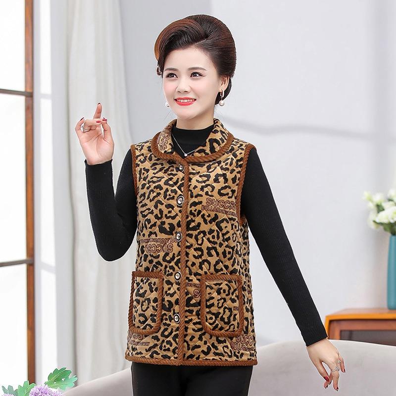 

Жилет женский осенне-зимний бархатный термобелье короткий жилет лацкан без рукавов утолщенный жилет верхняя одежда 6XL (155-82.5kg recommended)