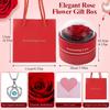 Ewige Blume Rose Schmuck Geschenkbox Mit Herz Halskette Acrylboxen Ringaufbewahrung Displayständer Für Valentinstag Ehe