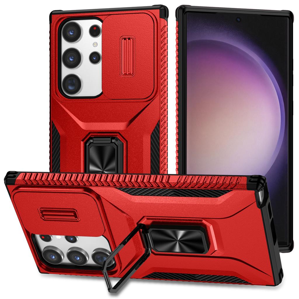 Applicable To Samsung S26Ultra Mobile Phone Case Harvester S25Ultra Bracket S24Ultra Push Window Protective Case