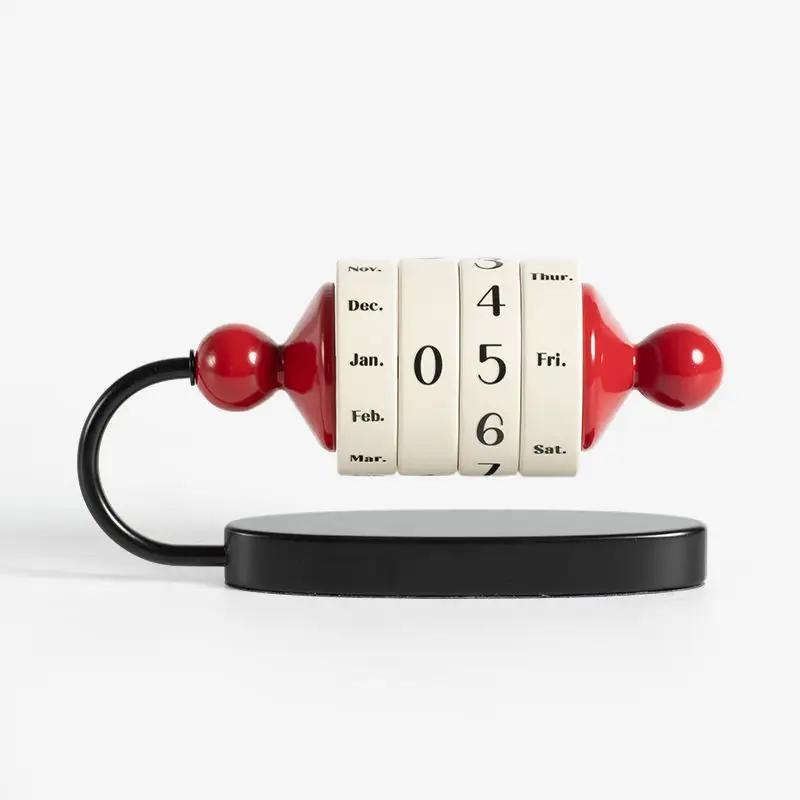 Легкая Роскошь Ретро Настольный Календарь-Колесо Украшение Домашняя Гостиная Винный Шкаф Высококлассное Атмосферное Украшение 21x11x4.5cm