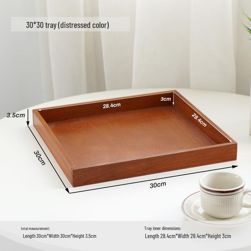 Holz-Teetisch-Organizer: Kompakte Aufbewahrungsbox für Schreibwaren und Kleinkram