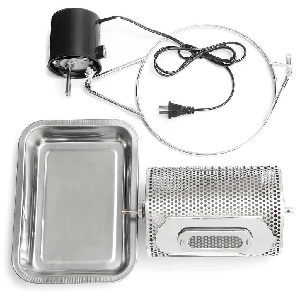 AU 220V Elektrická pražička kávových zrn Domácí kuchyňský stroj Pečení Pražení + Podnos