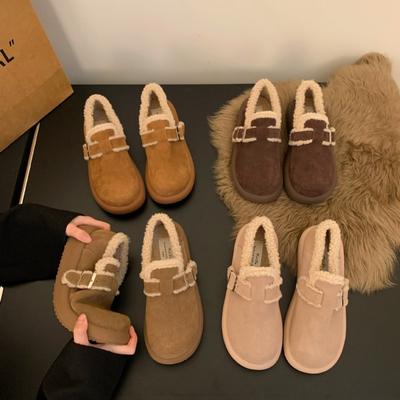 Schoenen met dikke zool en fleecevoering, Herfst- en winterschoenen, Warme sneeuwlaarzen, Katoenen schoenen, Damesschoenen