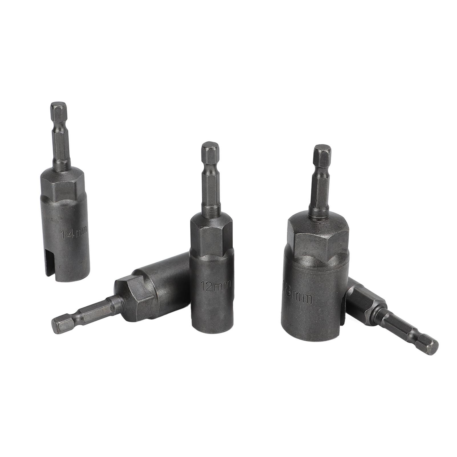 

5 Pcs 1 4inch Hex Shank Power Wing Nut Driver Slotted Wing Nut Drill Sleeve Wrench for Electric Hand Drill