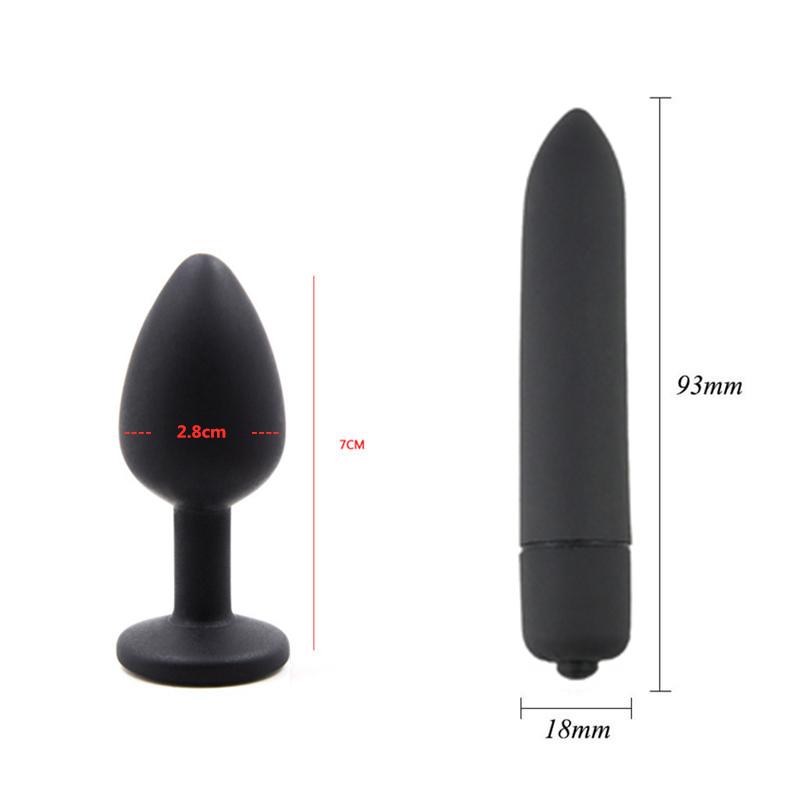 BDSM Kit Sex Toys For Men Erotic Handcuffs Whip Sextoy Anal Plug Vibrator Bdsm Sex Bondage Set Adult Toys Sm Products Sex