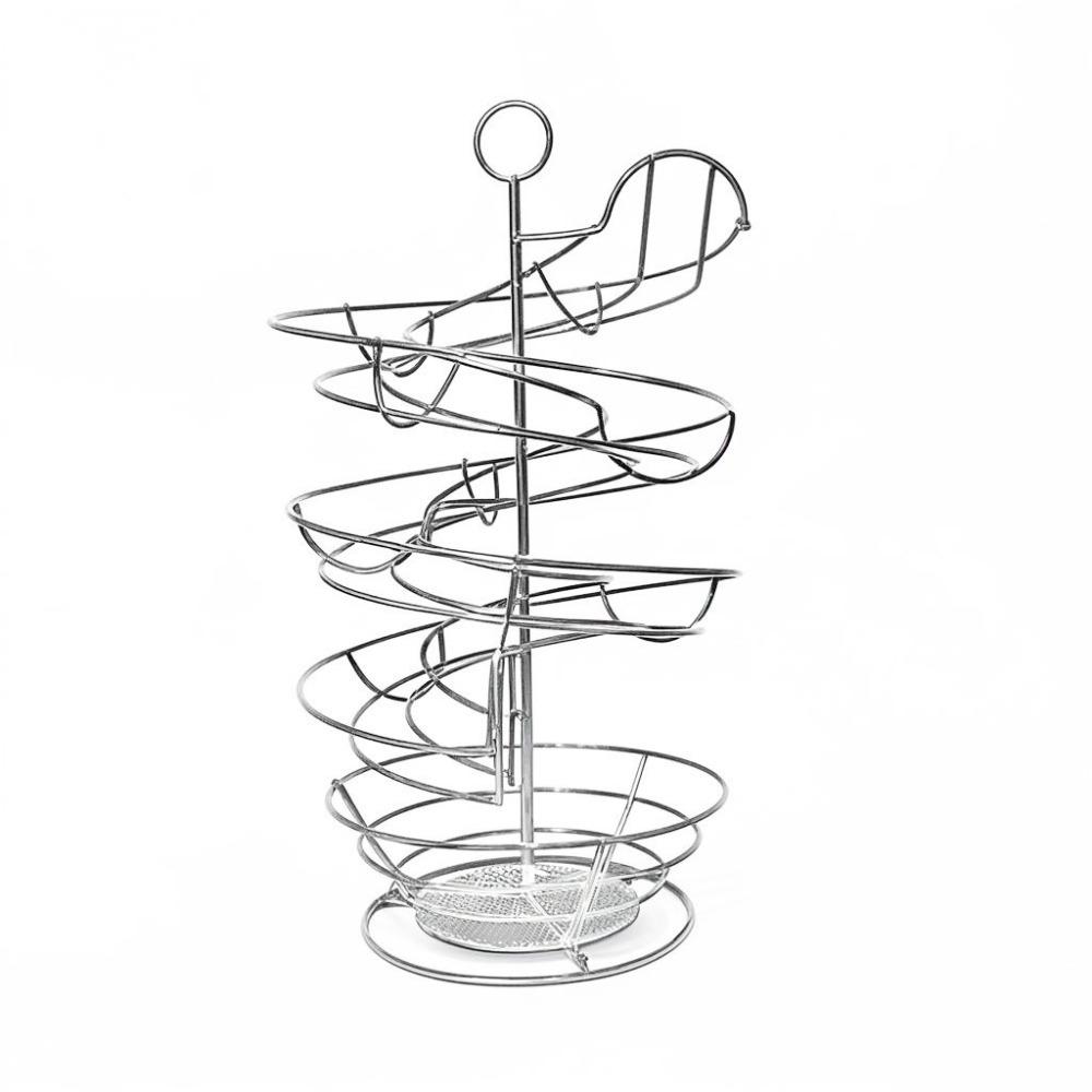 Stable Base Egg Storage Rack Save Space Metal Egg Dispenser Spiral Egg Holder  Countertop