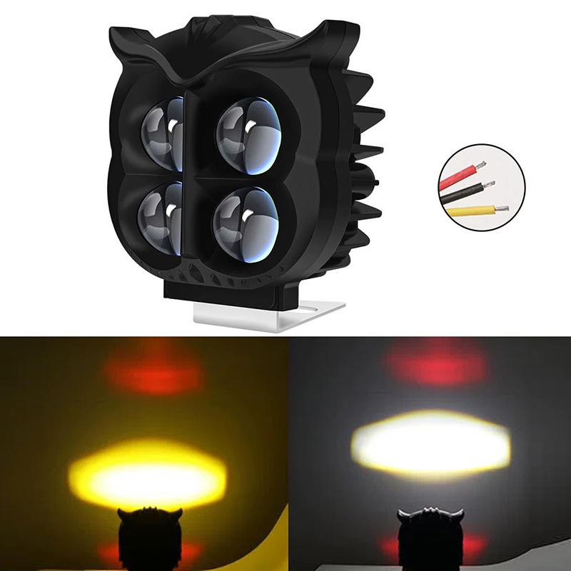 

Owl Motorcycle Auxiliary Lights Fog Light Projector Lens Spotlight Scooter Motorbike Head Light Driving Lamp Onesize