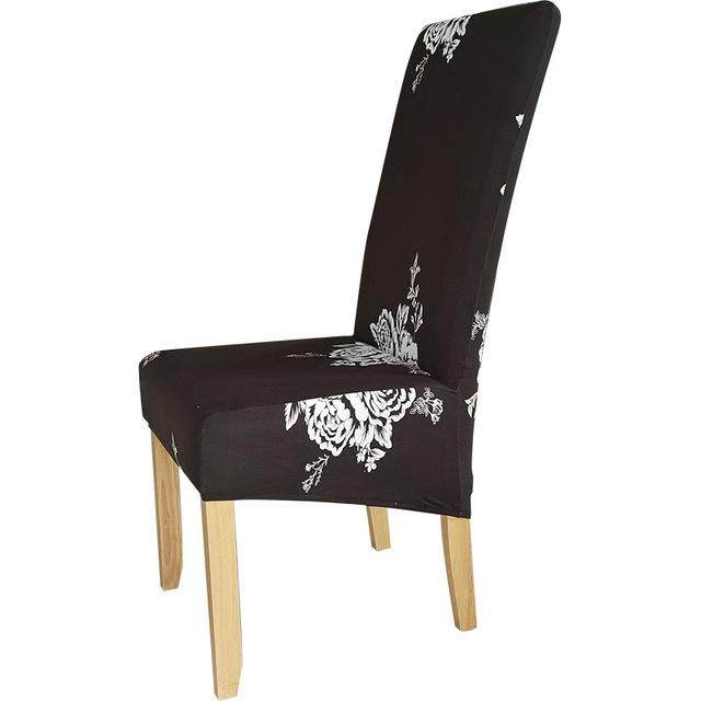 Xl Size Printed Chair Cover Geometric Look High Back Chair Covers Designed For Dining Room Area Wedding Hotel Kitchen Home Stretch Chair Case