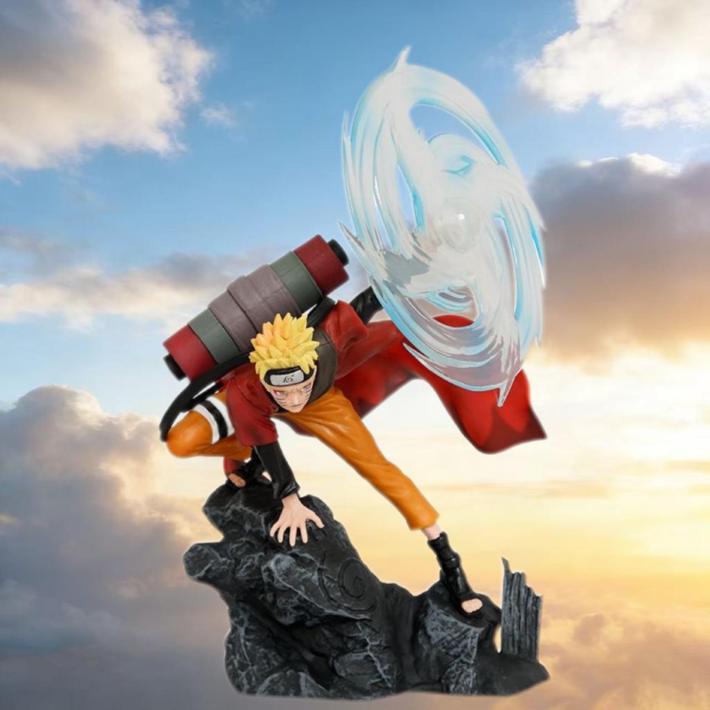 32.5cm/13in Naruto Anime Figure Naruto Uzumaki Rasengan Action Figural Scene PVC Collection Model Desktop Decoration Toy Gift