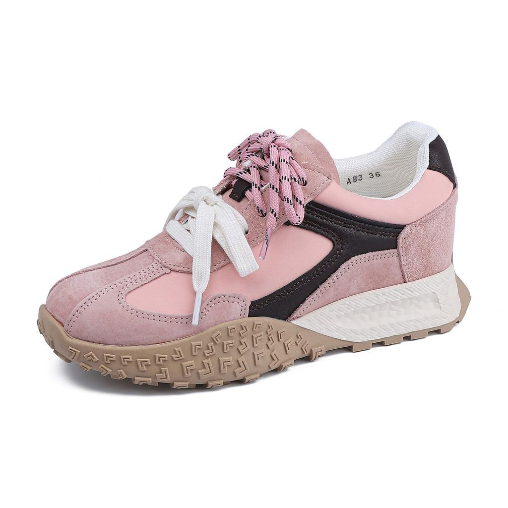 Daddy shoes women's summer breathable mesh small platform sports shoes women's 2025 college style casual women's shoes
