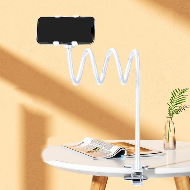 Gooseneck Tablet Stand for Bed Rotatable Phone Holder for Lazy Flexible Long Arm Universal Bracket for Mobile Phone
