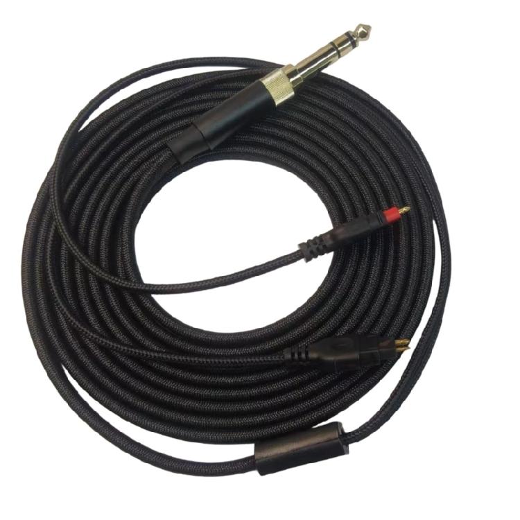 Wear Resistant Headphone Cable Heavy Duty Nylon Construction Easy Portability for HD580 HD600 HD650 HD660 HD660S