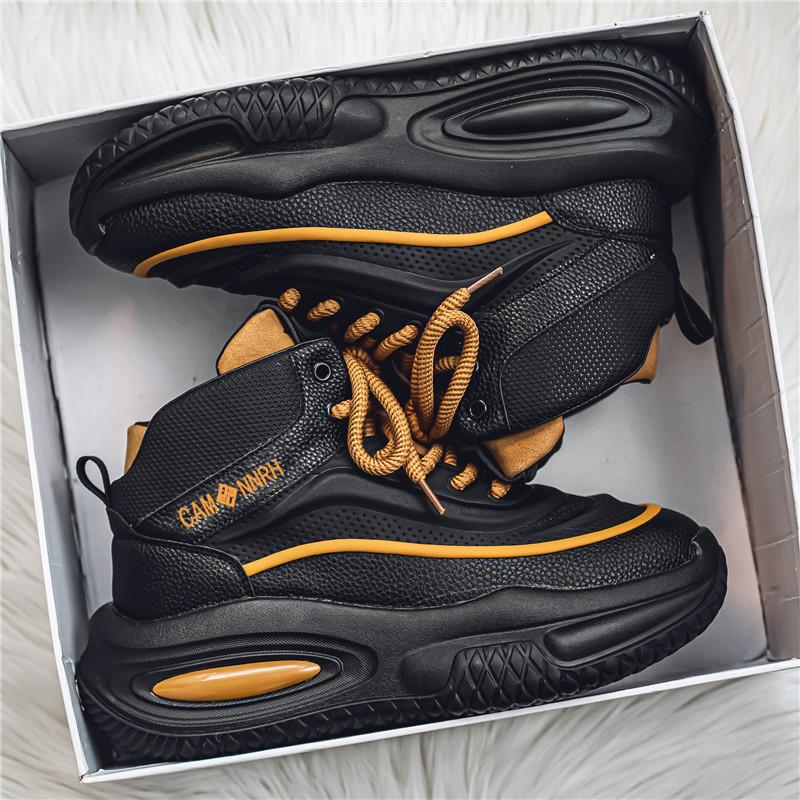 

2025 осень новые мужские кожаные туфли на платформе для пап super fire ins повседневная спортивная обувь мужская обувь на воздушной подушке 44