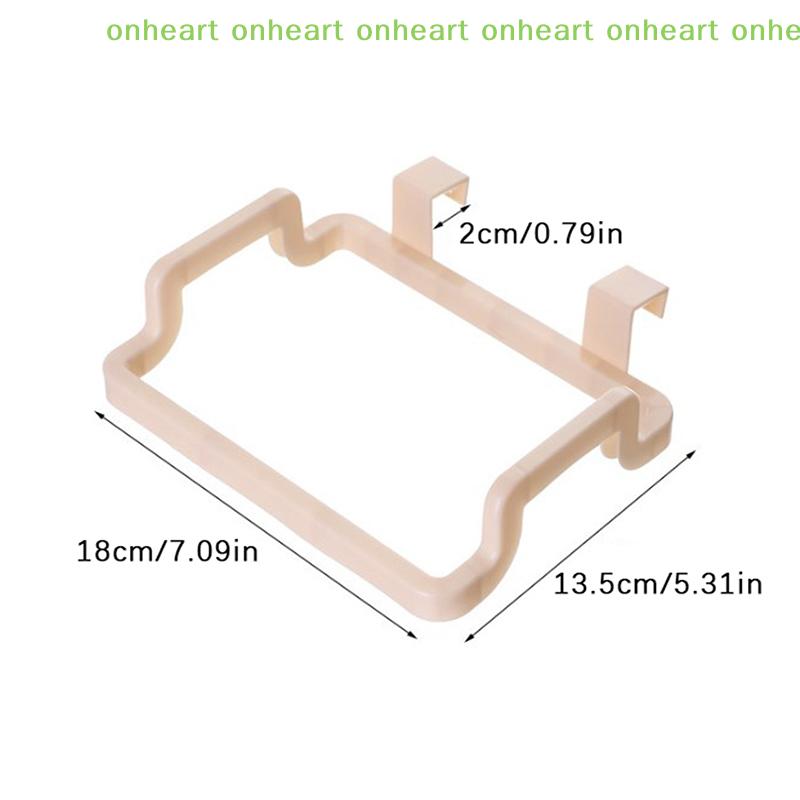 [C]Trash Rack Storage Garbage Bag Holder Cupboard Door Back Kitchen Garbage Rubbish Bag Cabinet Hanging Kitchen Organizer