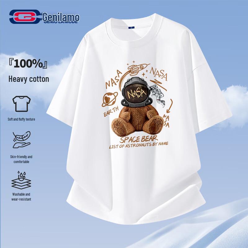 GENIOLAMODE Men's Cotton Graphic T-Shirt