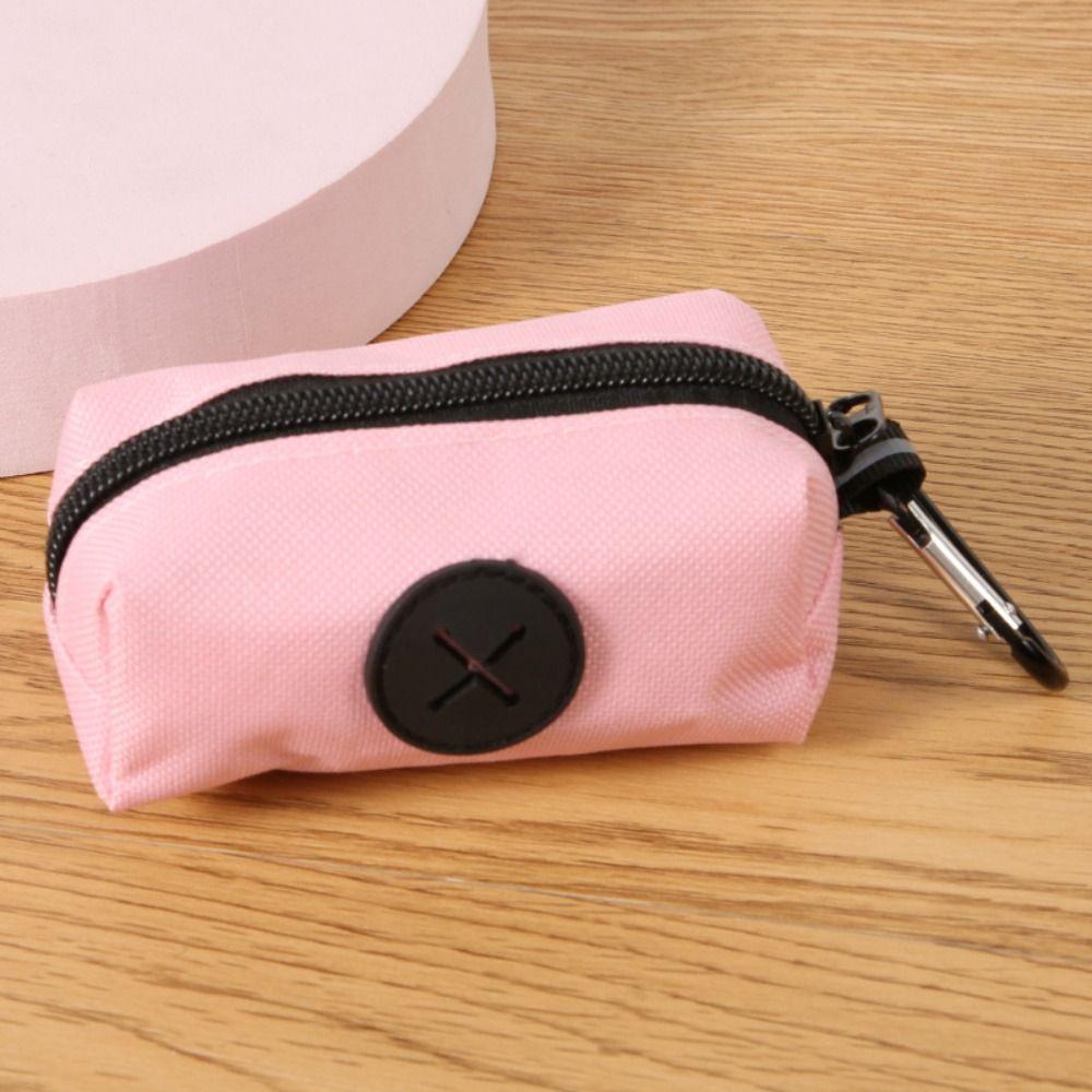 Portable Dog Poop Bag Holder Oxford Cloth Animal Waste Collection Pouch Walking