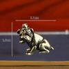 Cute Pet Dog Brass Figurines Shar Pei Animal Desk Decoration Home Decor Gift