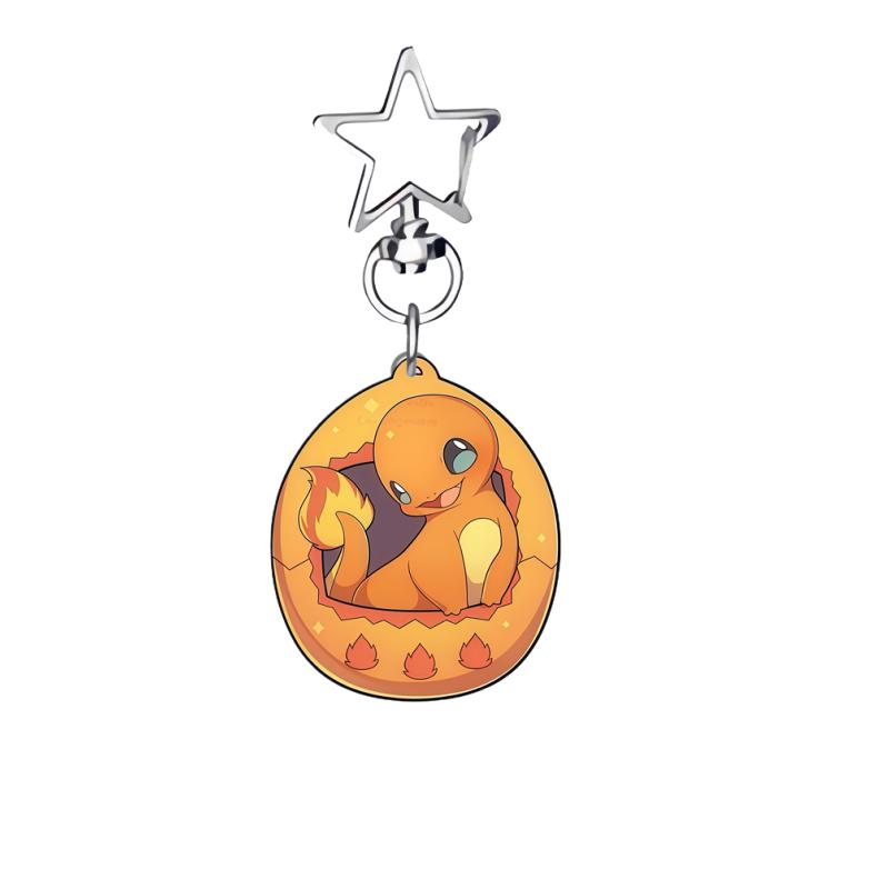Anime Cartoons Acrylic Keychain for Mew Glaceon Sylveon Togepi Key Ring Self-Made Acrylic Key Buckle Student Backpack Pendant
