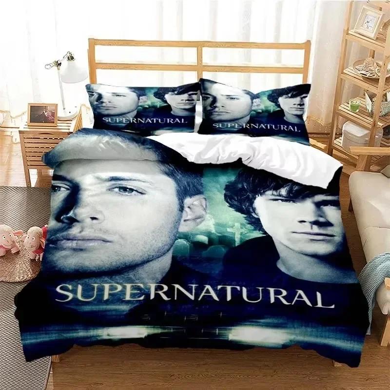 Supernatural 3D Printed Bedding Set Twin Full Queen King Size Amazing Theme Duvet Cover Set Bed Linens Comforter Bedding Sets