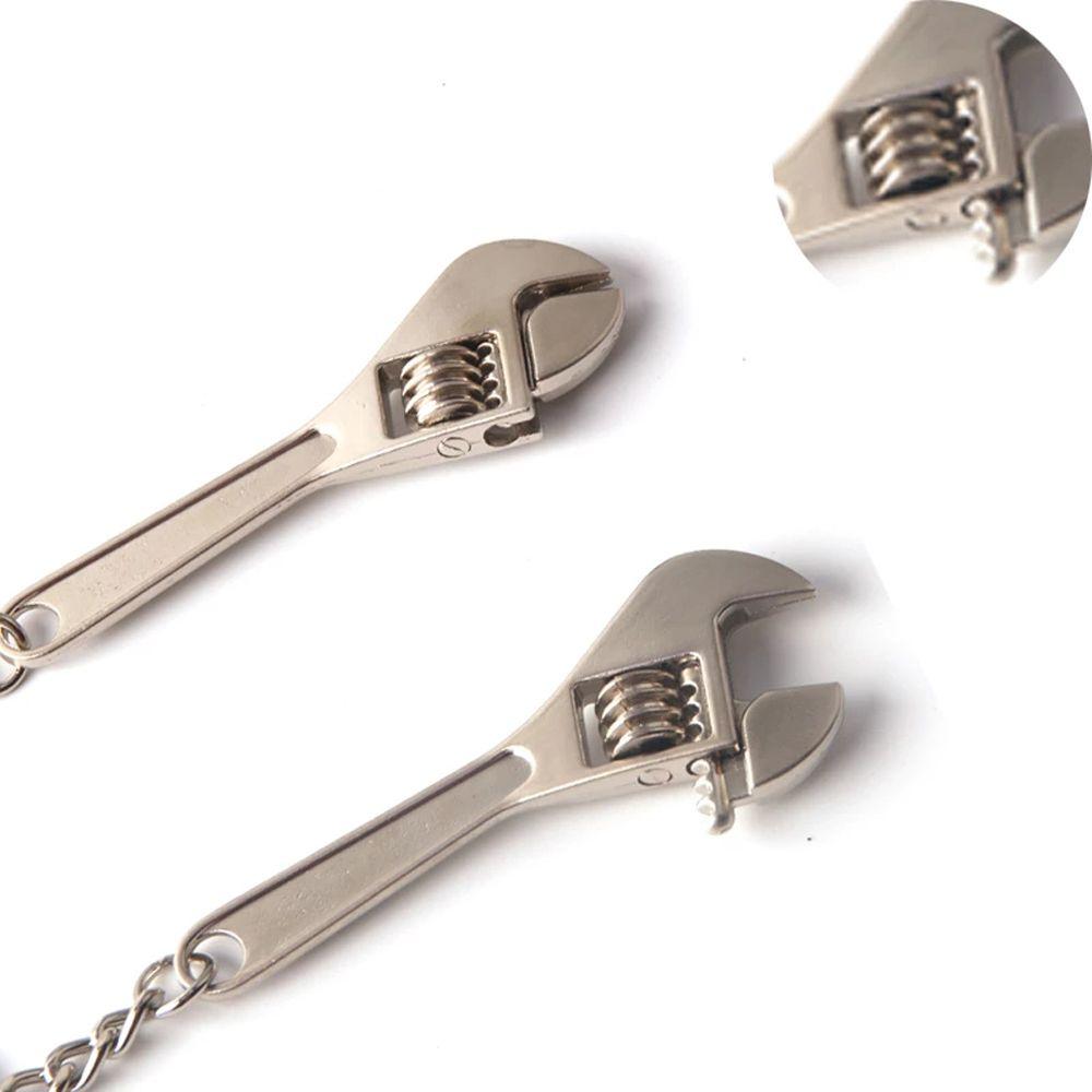Holder Jewelry Gift Bag KeyRing Simulation Spanner Car Key Ring Spanner Key Chain Wrench Keychain