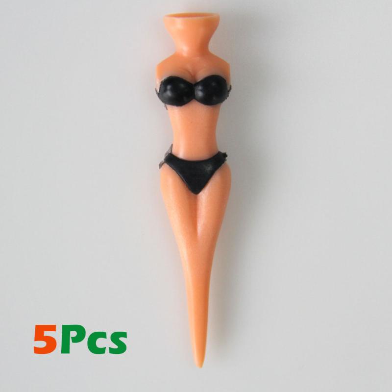 5 Pcs/Lot Women Bikini Ball Holder Lady Model Outdoor Golf Accessories Golf Training Golf Tees Clubs Tee